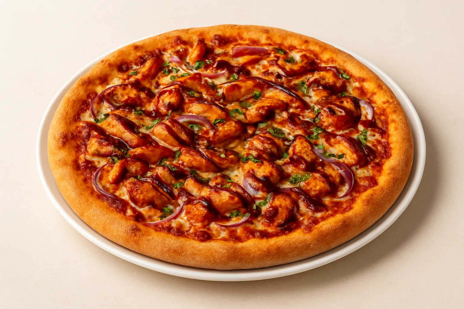 BBQ Chicken Pizza at Select Pizza Calgary NE