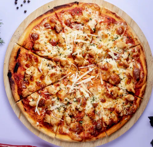 Butter Chicken Pizza at Select Pizza Calgary NE