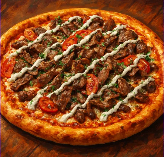 Donair Pizza at Select Pizza Calgary NE